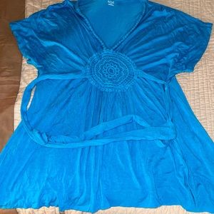 Medium A.N.A blue blouse